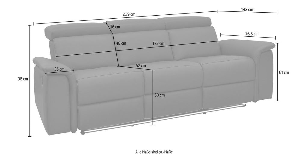 3-Sitzer Relaxsofa