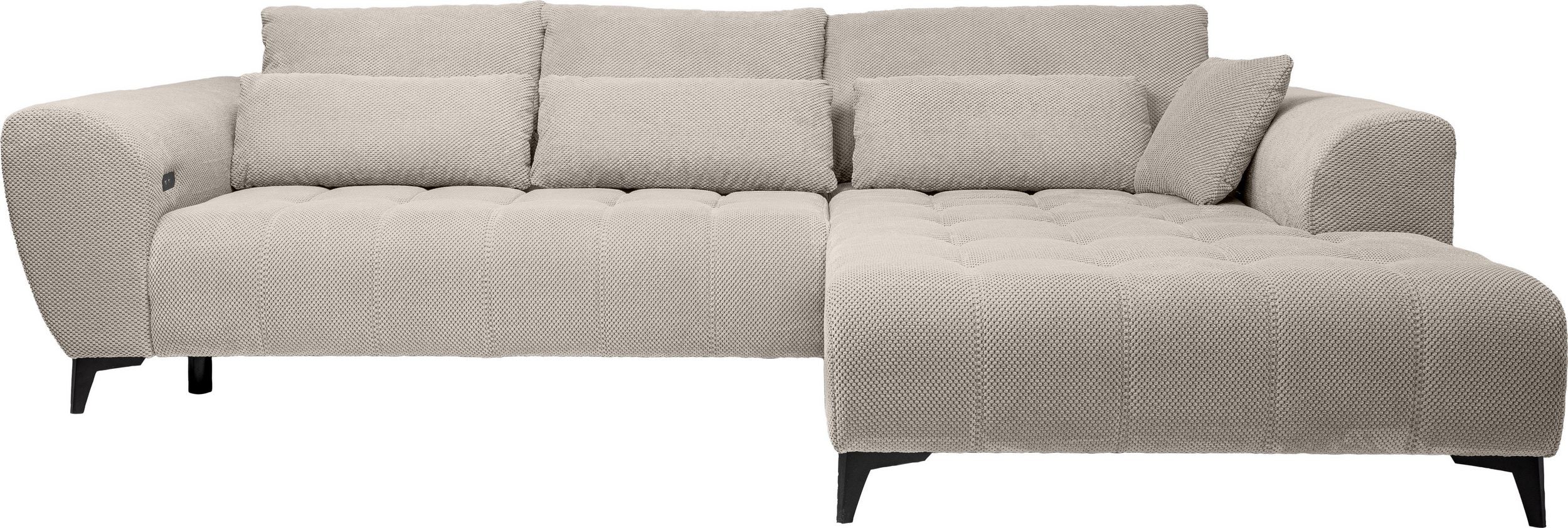 Ecksofa Garay, XXL-Liegefläche: elektrisch ausziehbar
