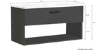Waschbeckenunterschrank Trento Light klein anthrazit
