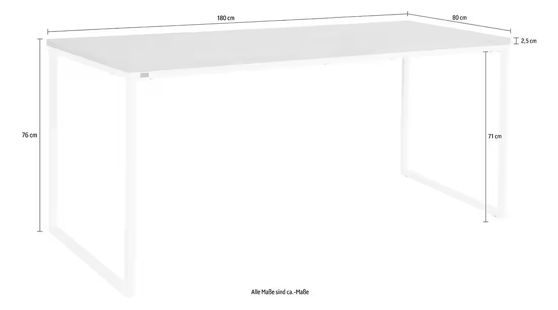 Esstisch Eiche 180cm