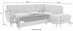 Ecksofa Texel mit Bettfunktion