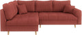 Ecksofa Cord L-Form mit Ottomane