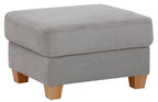 Polsterhocker / Silber