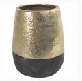 Blumentopf schwarz/gold 28 cm