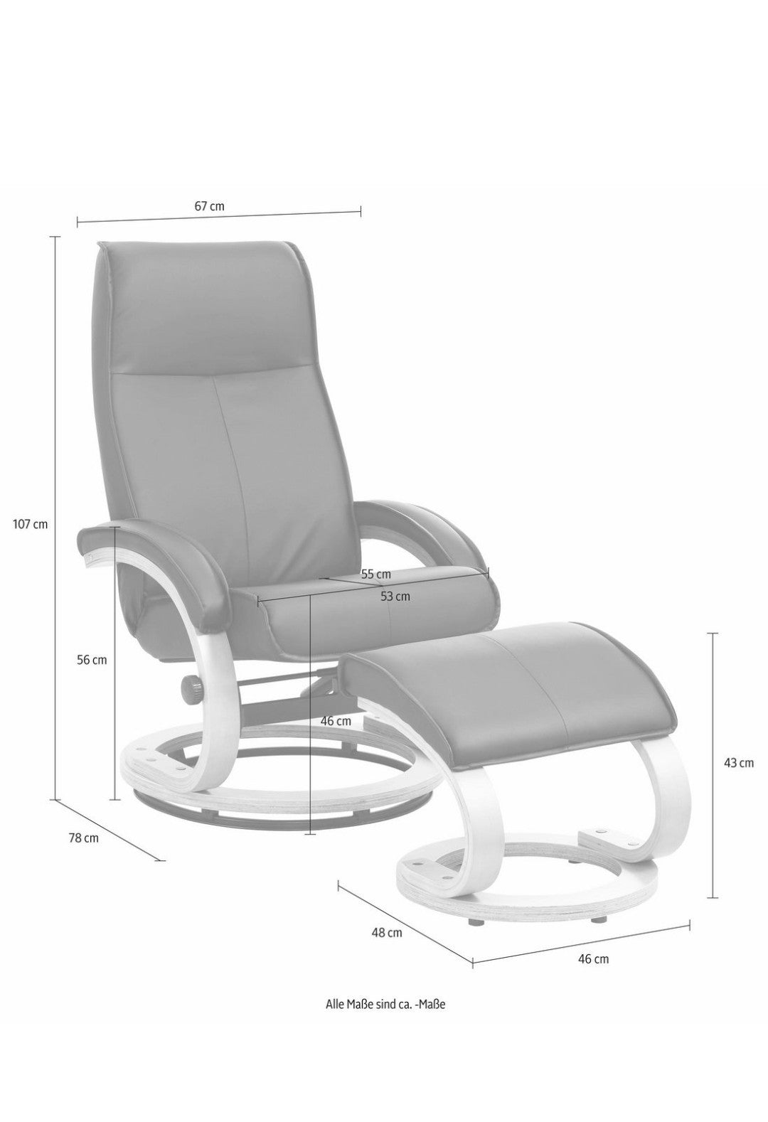 Relaxsessel mit Hocker