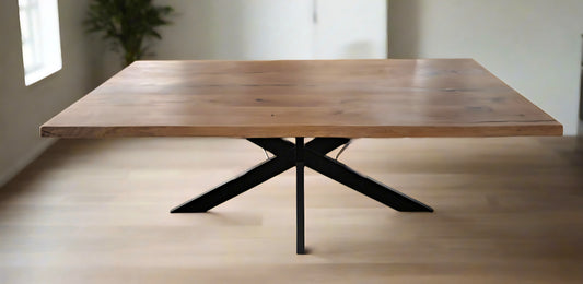 Esstisch mit Baumkante 180x100 Epoxidharzfüllung