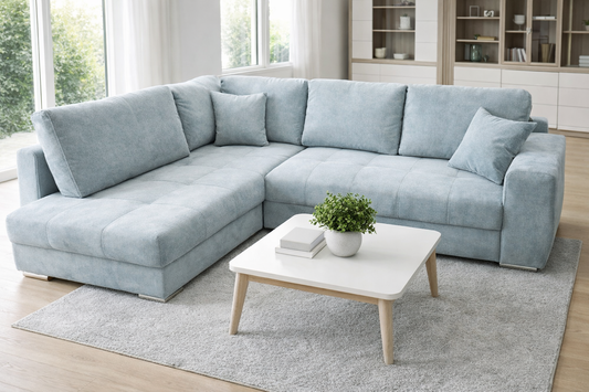 Eckgarnitur mit Schlaffunktion