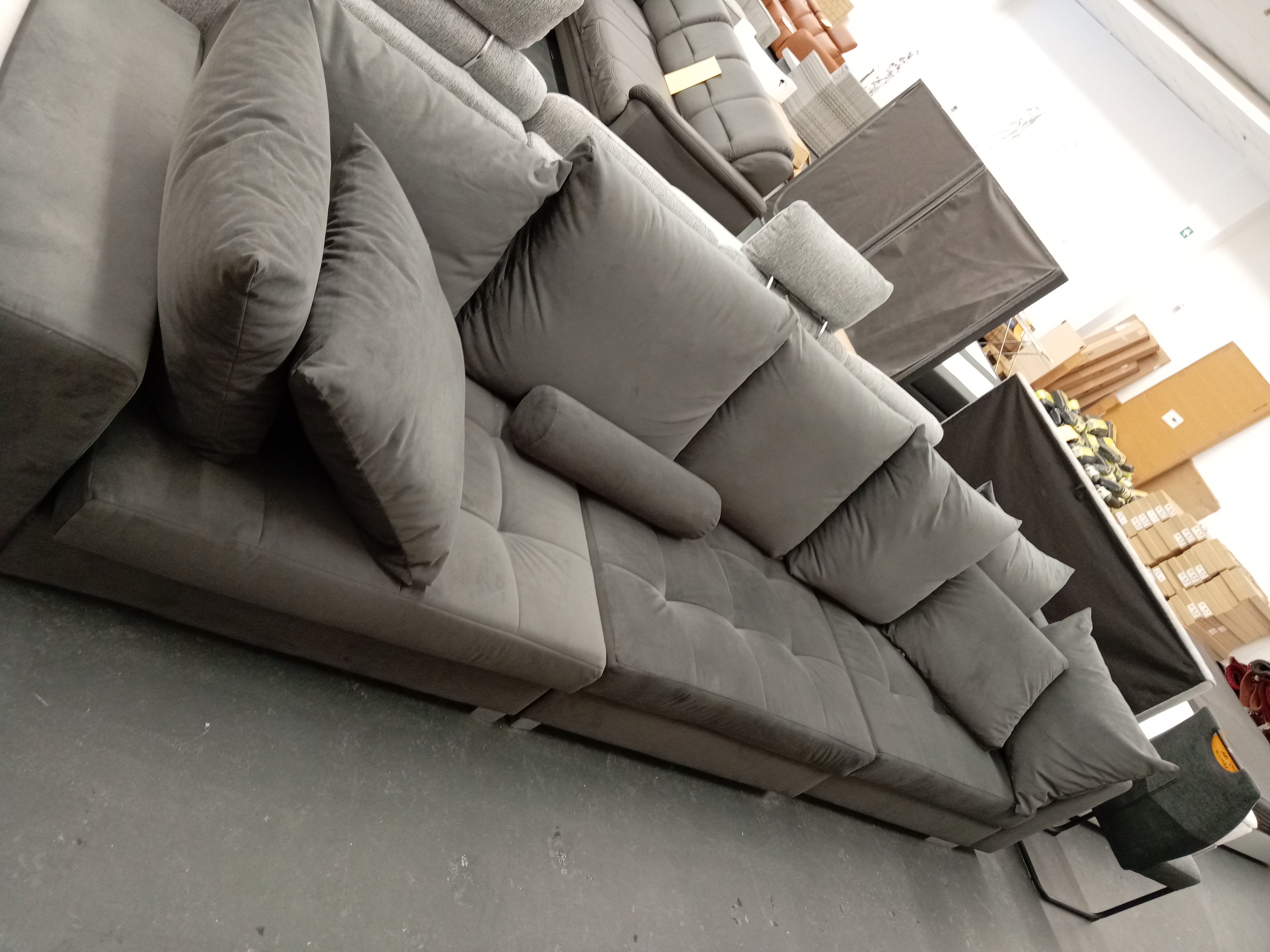 Big Sofa grau 3. Wahl outlet