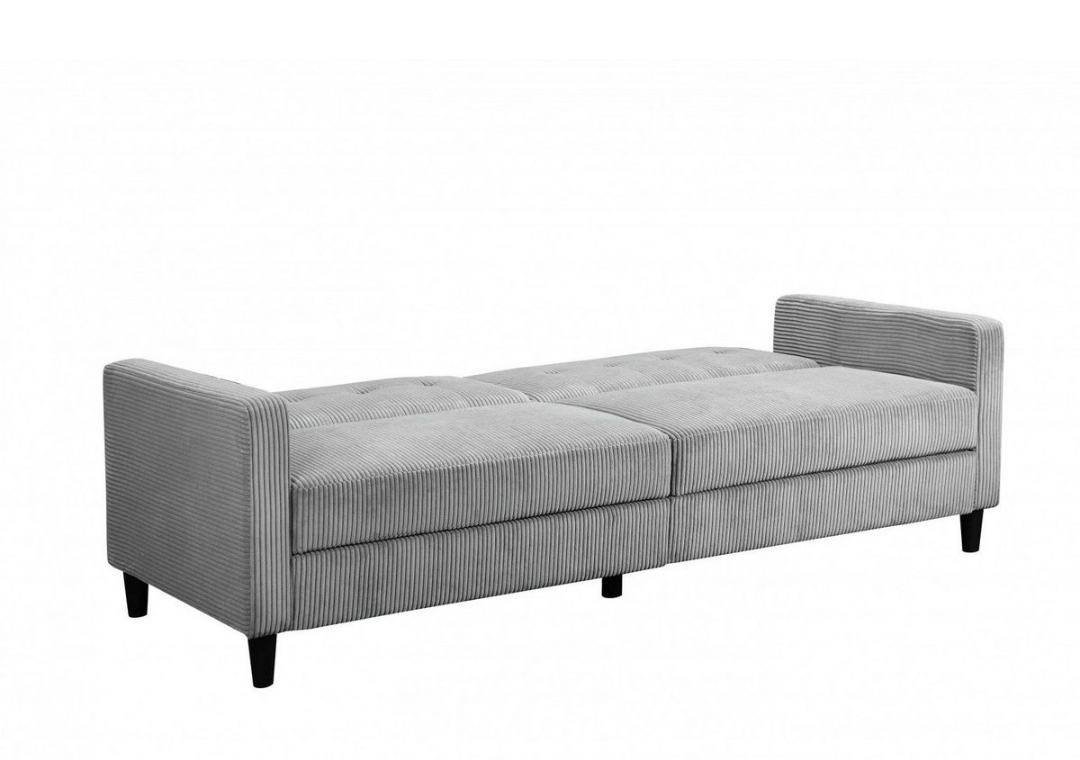 Schlafsofa Cord Grau