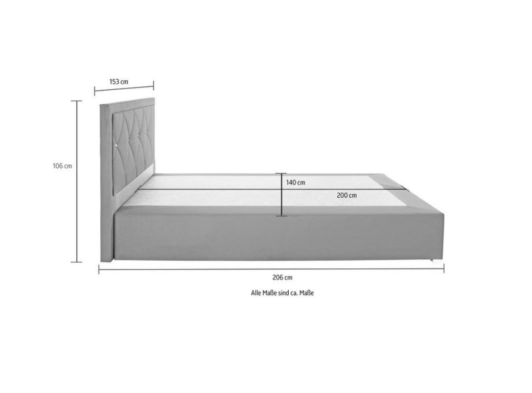 Boxbettgestell Alfie 140x200