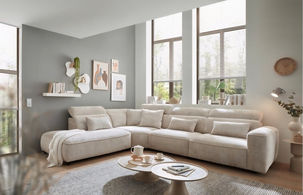 Ecksofa in verschiedenen Farben