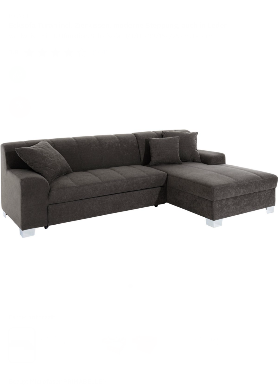 Ecksofa schwarz