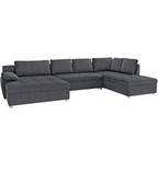 Wohnlandschaft mit Bettfunktion und Bettkasten