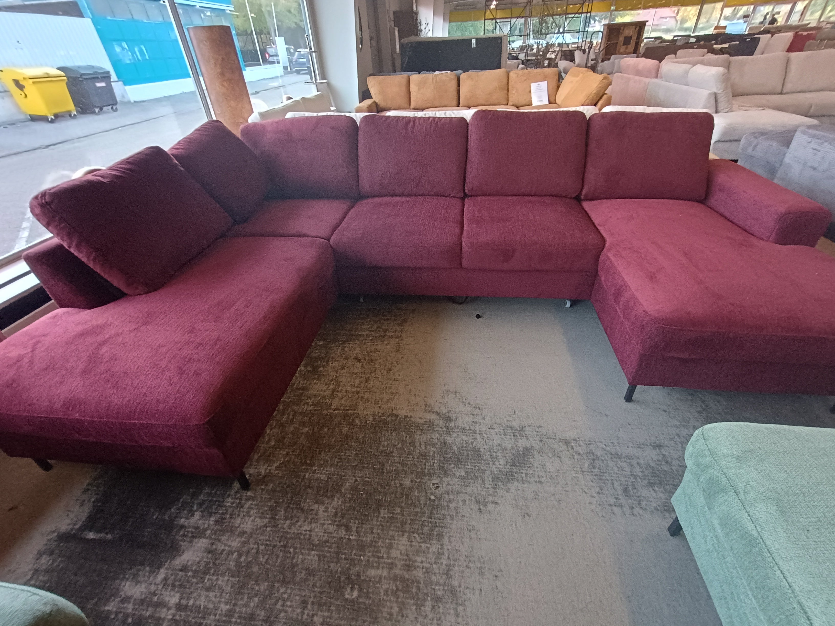 Wohnlandschaft Ottomane links Breitcord Poso-vorbestellbar-