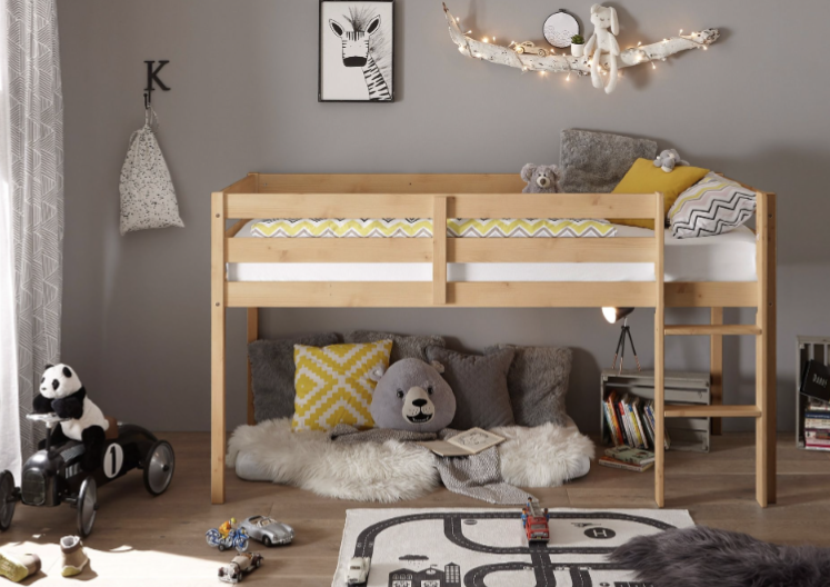 Hochbett Kiefer massiv