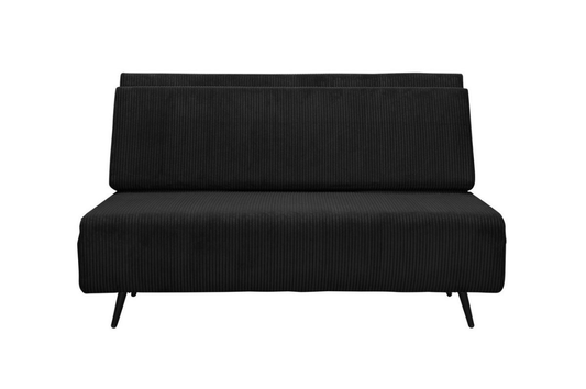 Schlafsofa Cord schwarz
