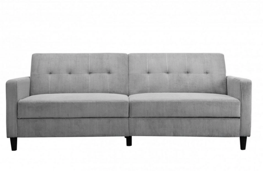 Schlafsofa Cord Grau