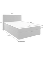 Boxbett mit Bettkasten 140x200cm