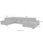 Wohnlandschaft Alberto U-Form