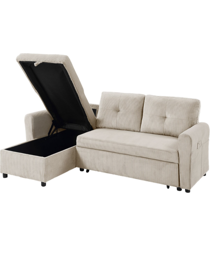 Ecksofa Gustavo mit Bettfunktion