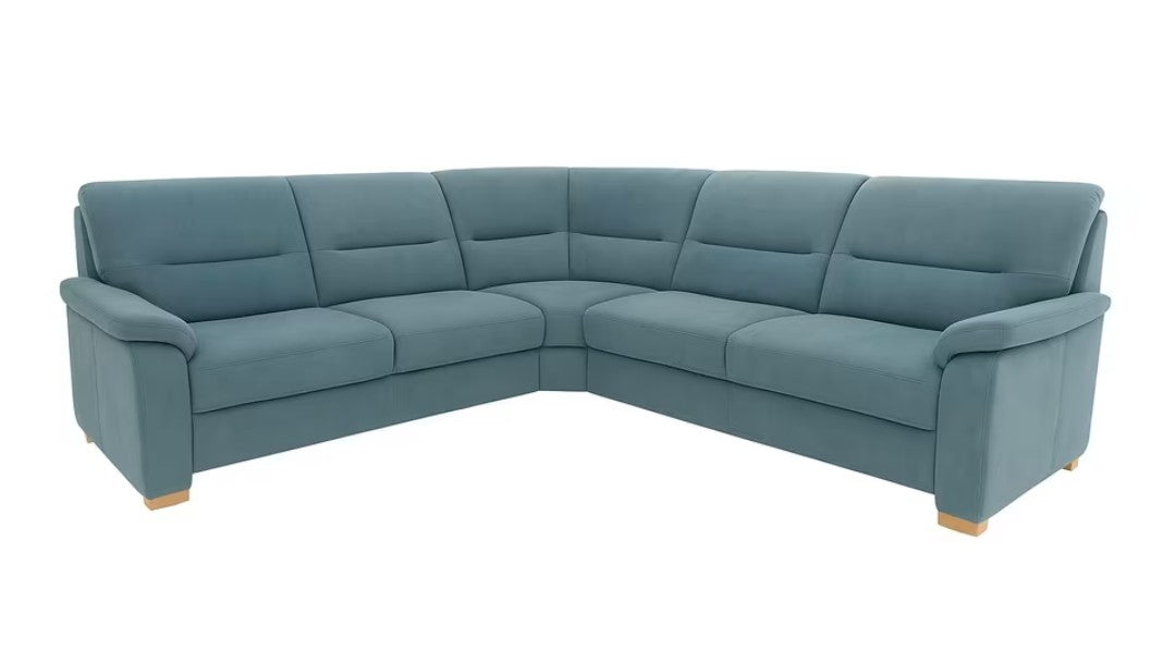 Ecksofa Ice Blue