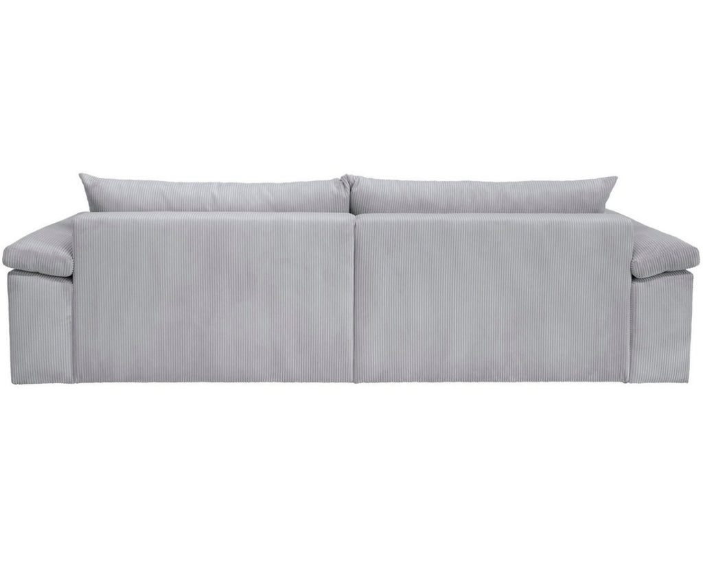 Big-Sofa XXL Cord Hellgrau