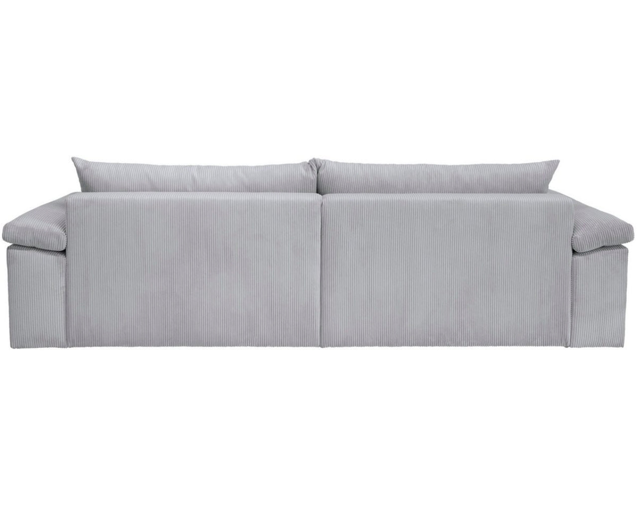 Big-Sofa XXL Cord Hellgrau