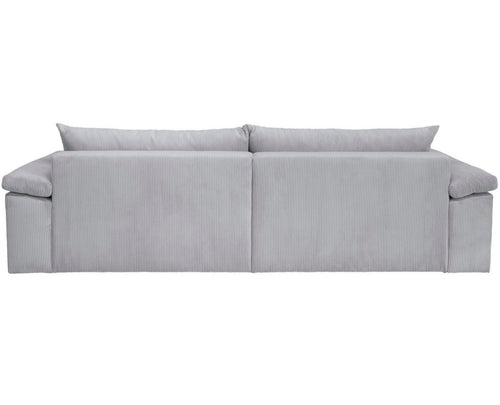 Big-Sofa XXL Cord Hellgrau