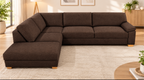 Ecksofa mit Stauraumkasten