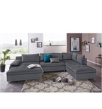 Wohnlandschaft mit Bettfunktion und Bettkasten