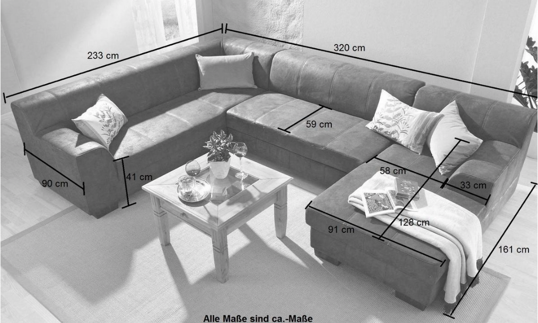 Wohnlandschaft beige