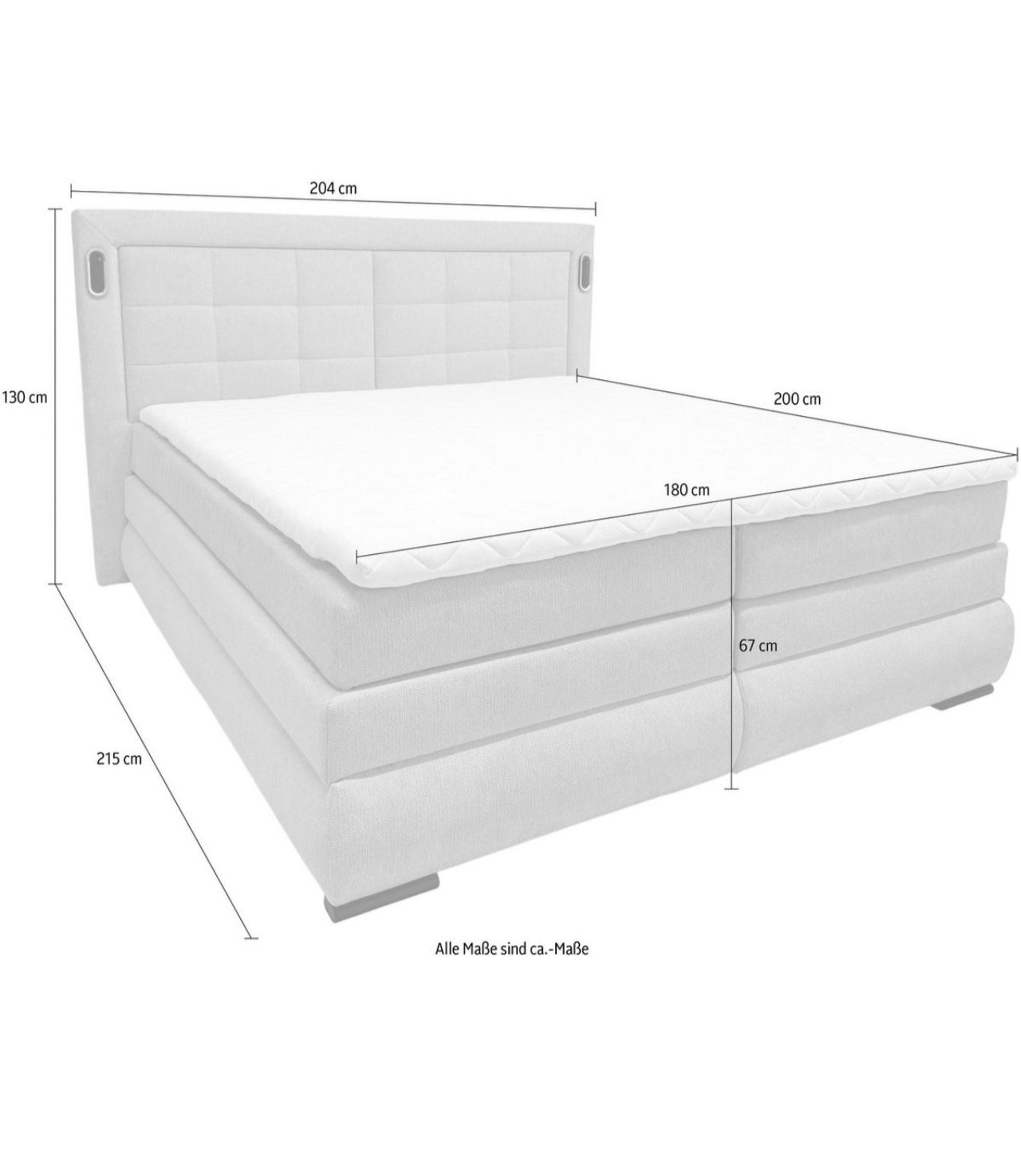 Boxspringbett 180x200