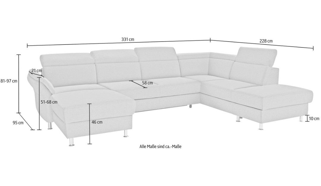 Wohnlandschaft braun