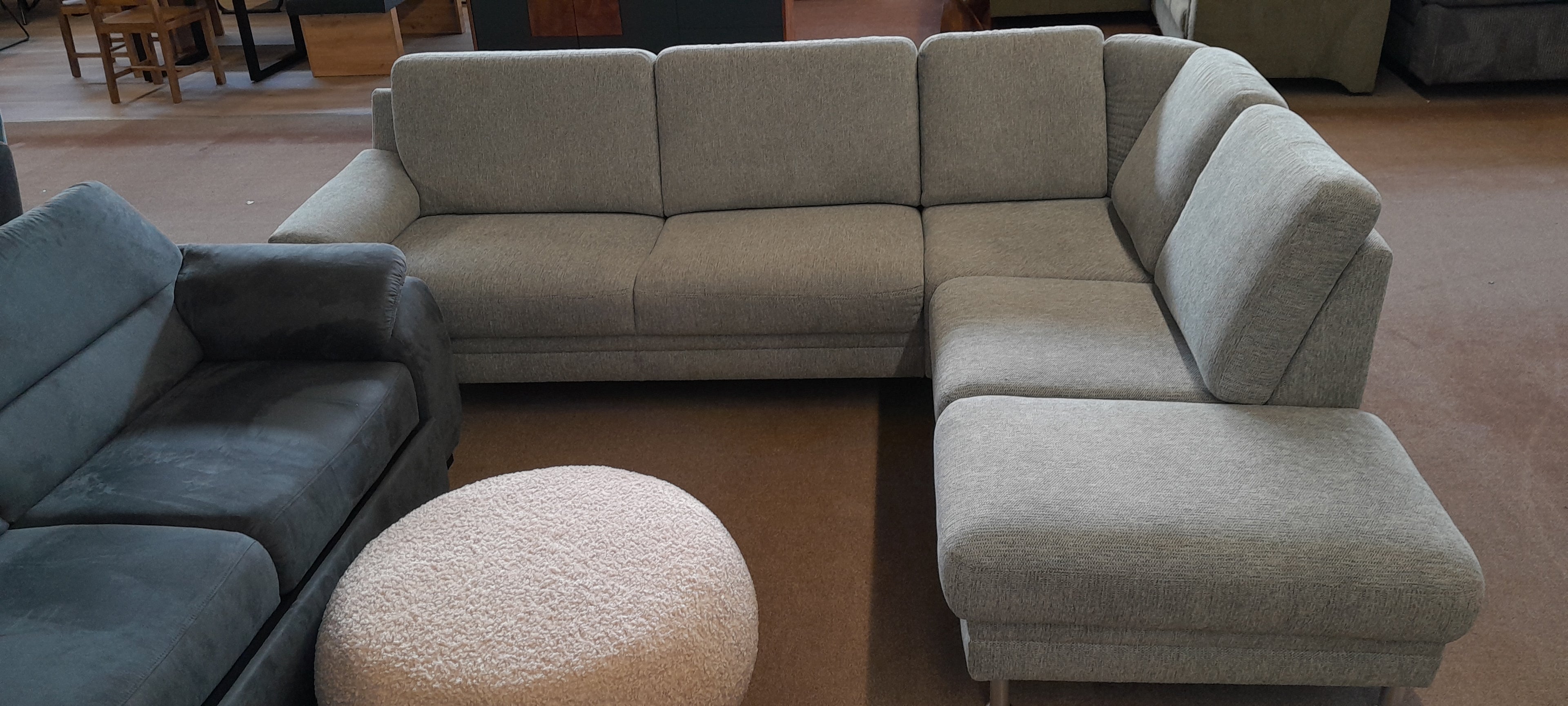Ecksofa mit Sessel