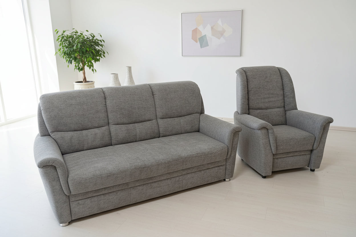 3 Sitzer + TV-Sessel mit elektr. Aufstehhilfe