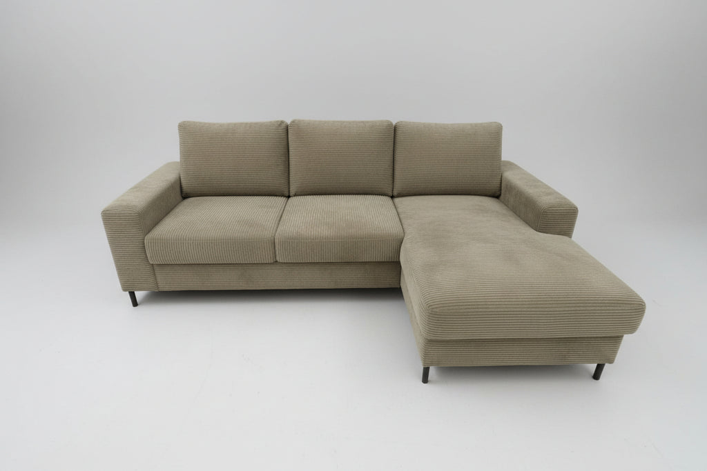 Ecksofa Ottomane rechts Cord Poso-vorbestellbar-