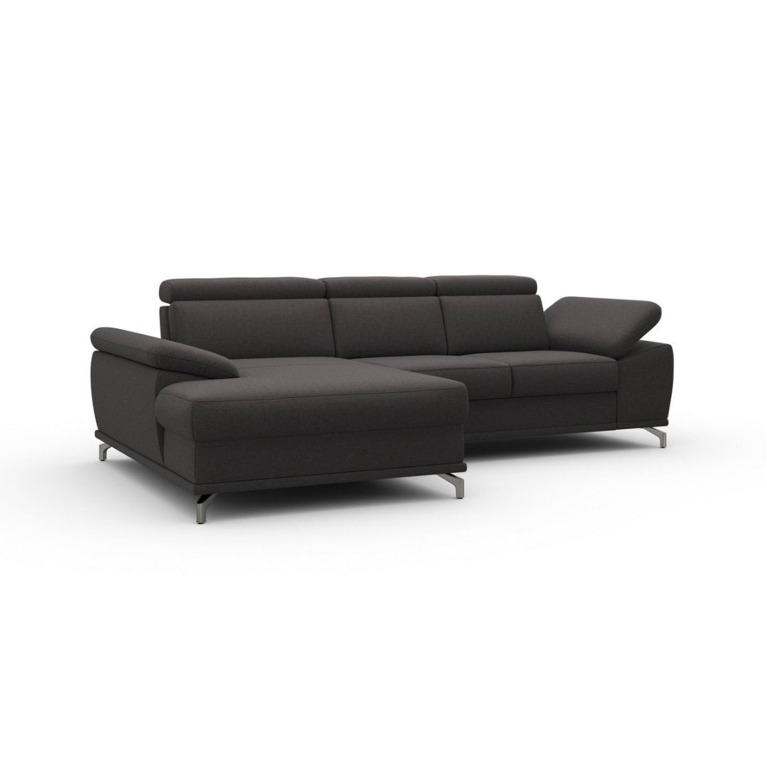 Ecksofa mit Sitztiefenverstellung