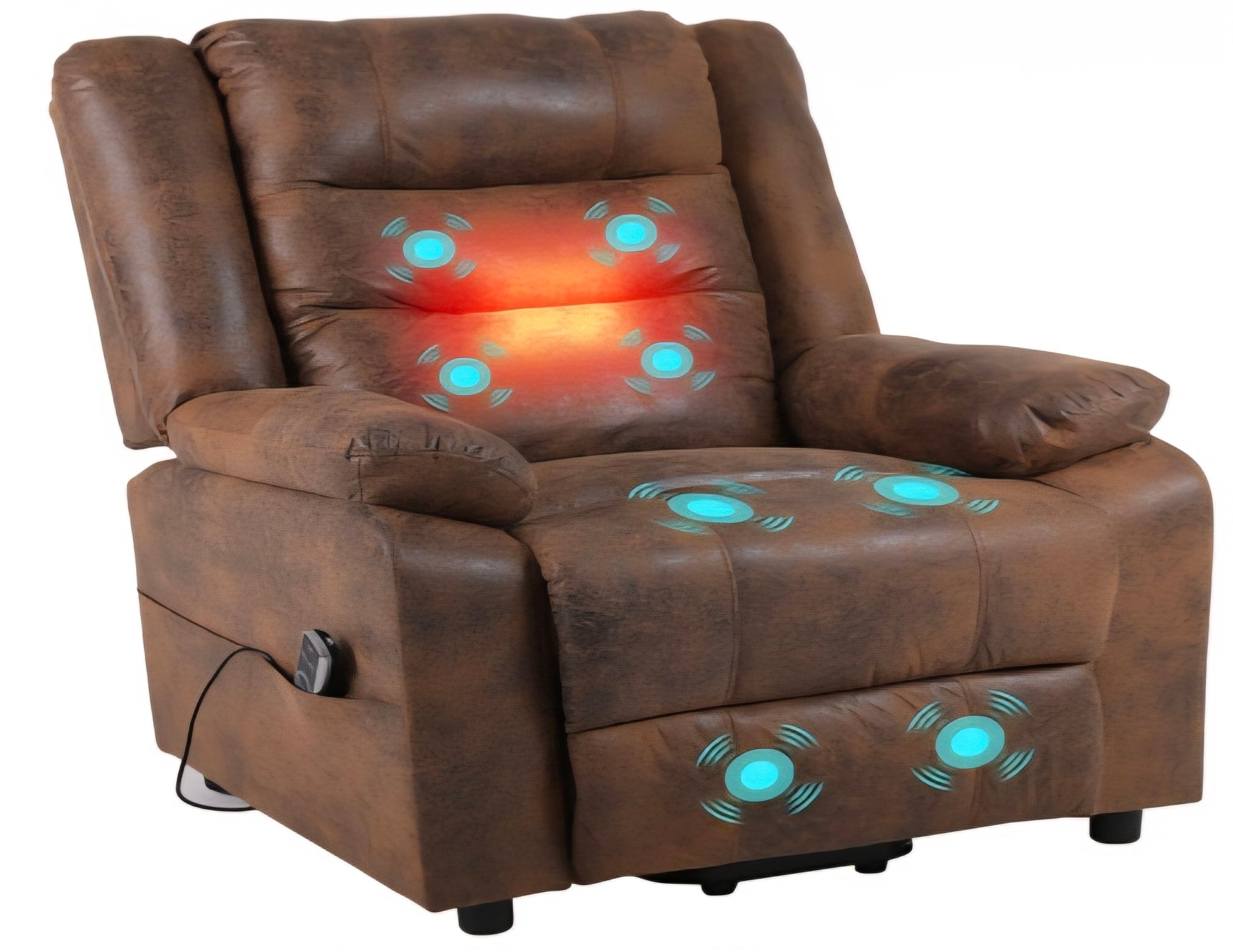 TV-Sessel elektrisch,  mit Aufstehhilfe und Massagefunktion