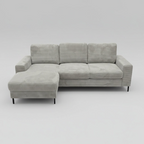 Ecksofa Ottomane links Cord Poso-vorbestellbar-