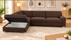 Ecksofa mit Stauraumkasten