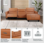 Ecksofa mit Relaxfunktion