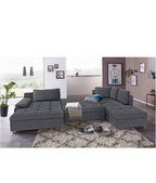 Wohnlandschaft mit Bettfunktion und Bettkasten