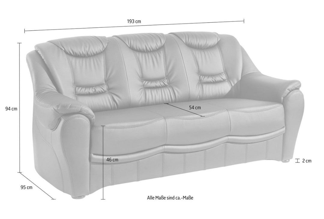 3-Sitzer Braun Jahresstart Einzelstück / Posten Aktion