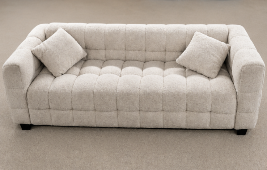 Teddyflausch Sofa  Stella grau oder beige