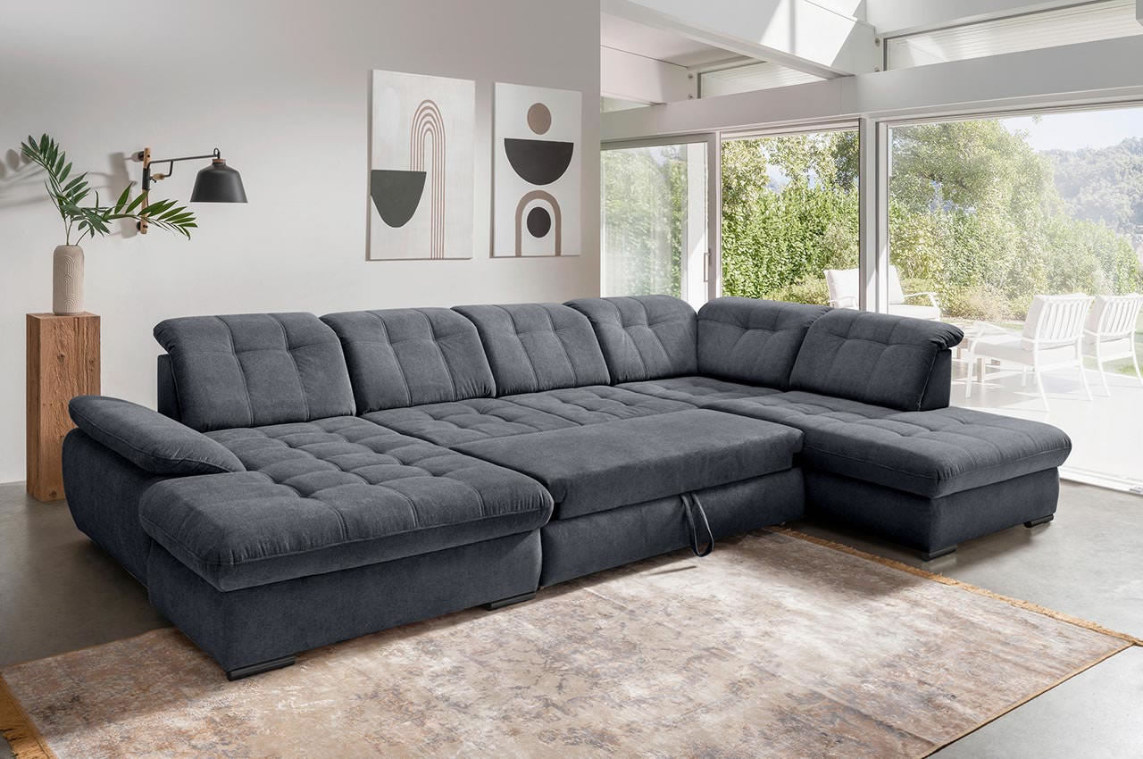 Wohnlandschaft Rigatti Anthrazit - bestellbar