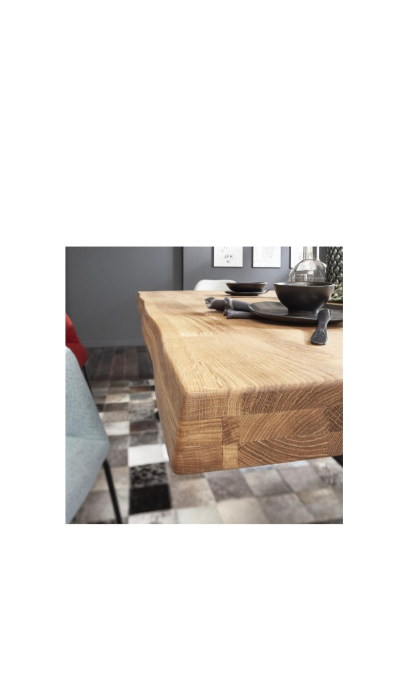 Esstisch mit Baumkante 180 x 100
