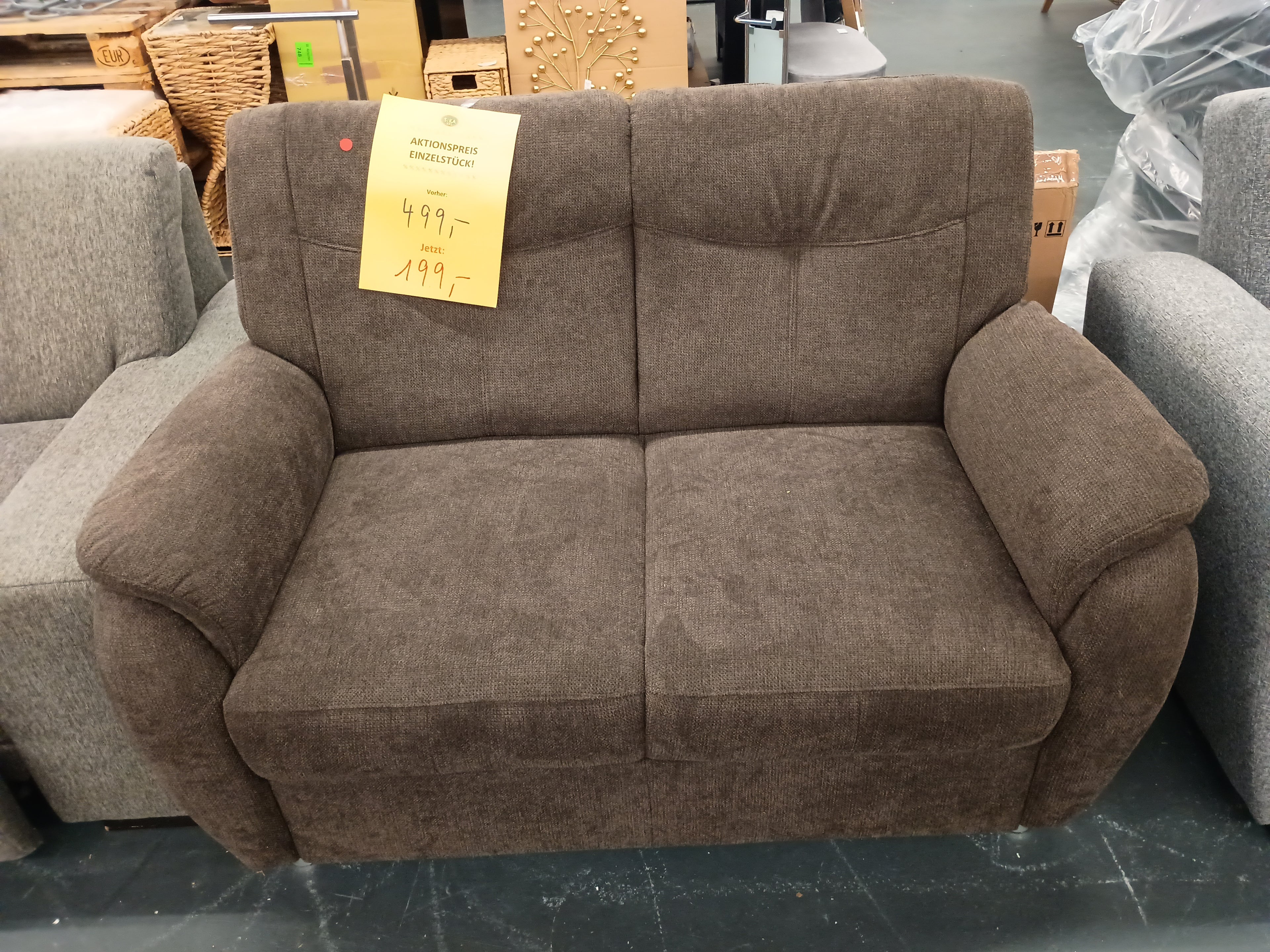 2-Sitzer braun Outlet