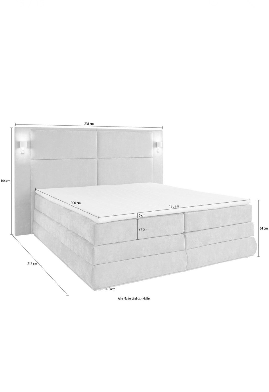 Boxspringbett 180x200cm