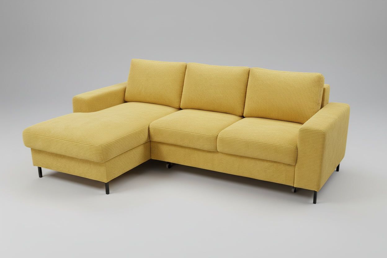 Ecksofa Ottomane links Cord Poso-vorbestellbar-