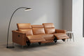 3-Sitzer Cognac Kunstleder
